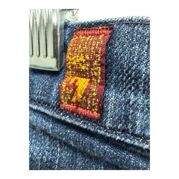 7 For All Mankind Women's 30 High Waist Vintage Bootcut Jeans Dark Wash Casual - Picture 6 of 12